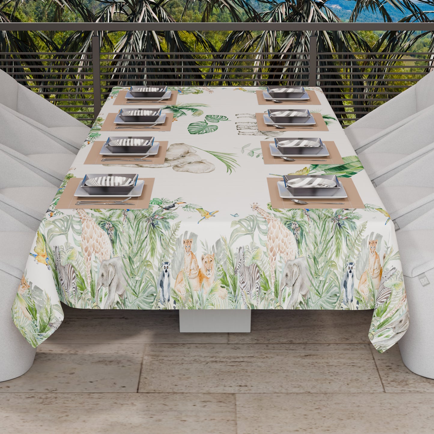 Telo Arredo Copridivano, Copriletto, Copritavolo e Copritutto in Microfibra | Fantasia Animalier 03