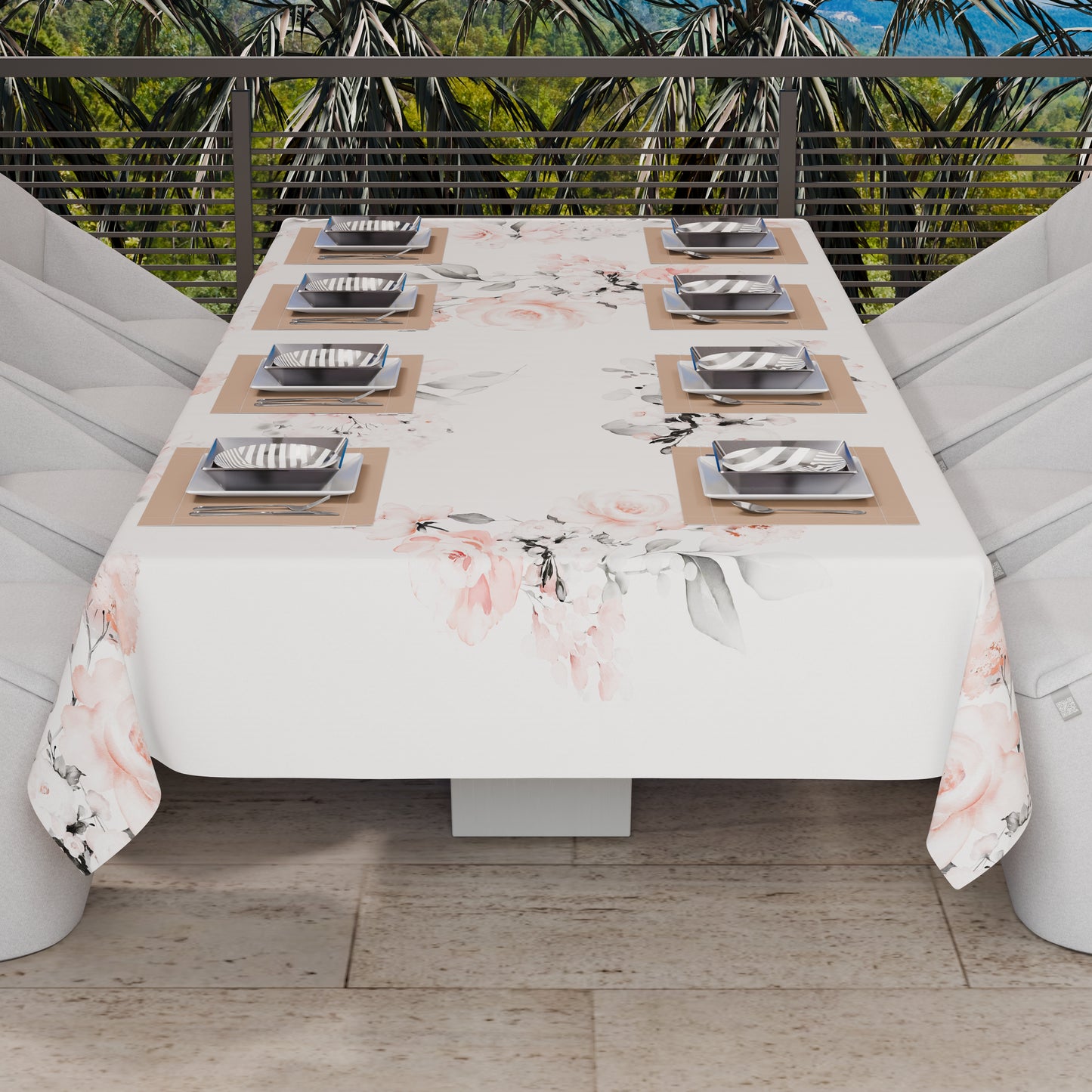 Telo Arredo Copridivano, Copriletto, Copritavolo e Copritutto in Microfibra | Fantasia Floreale 17