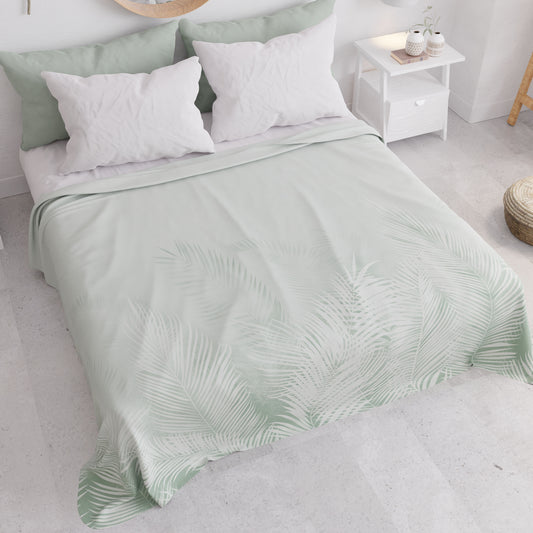 Copriletto Estivo, Coperta Leggera, Lenzuola Copriletto, Foglia Salvia
