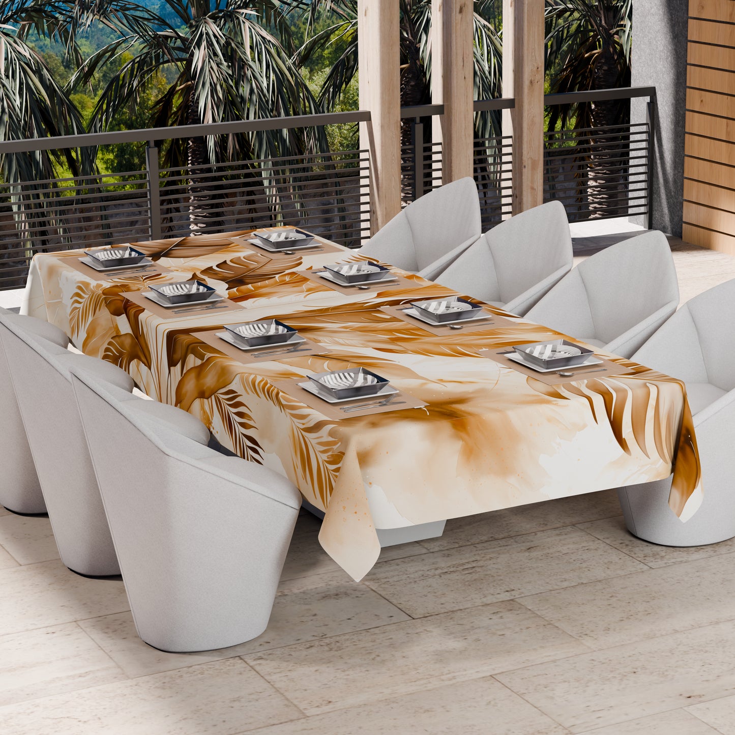 Copriletto Estivo, Coperta Leggera, Lenzuola Copriletto Palmwater Fango