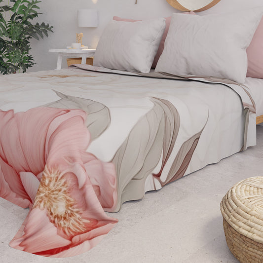Couvre-lit d'été, Couverture légère, Draps couvre-lit Pivoine