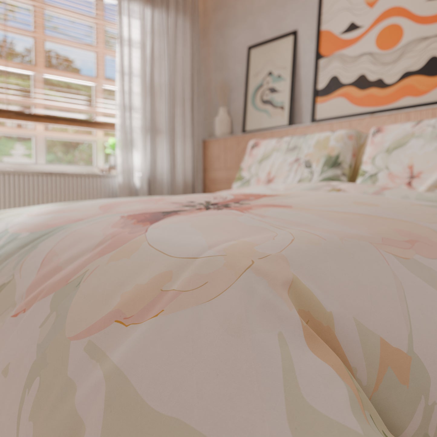 Copripiumino Matrimoniale, Singolo, Una Piazza e Mezza, Floreale 04-143