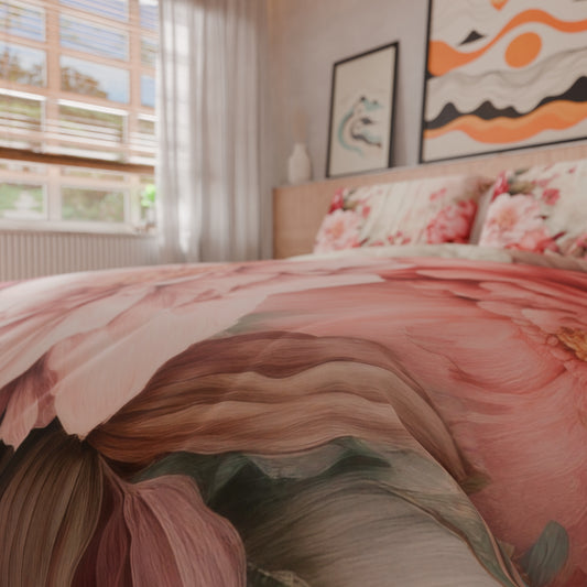 Housse de couette double, simple, une place et demie, florale 04-152