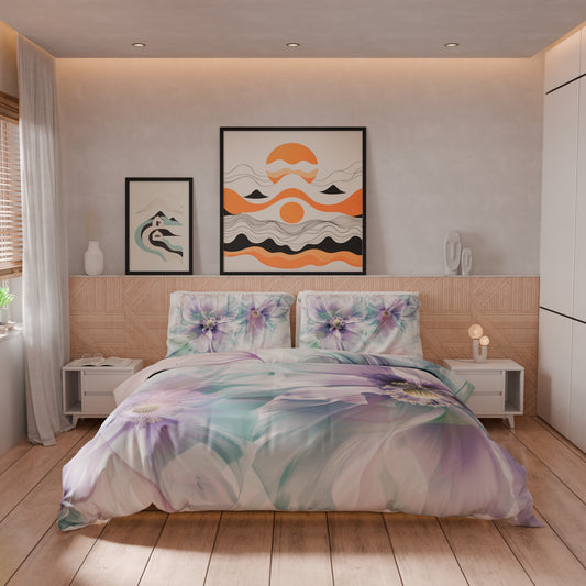 Housse de couette Double, Simple, Une place et demie, Floral 04-159