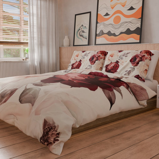 Housse de couette double, simple, une place et demie, Floral 04-171