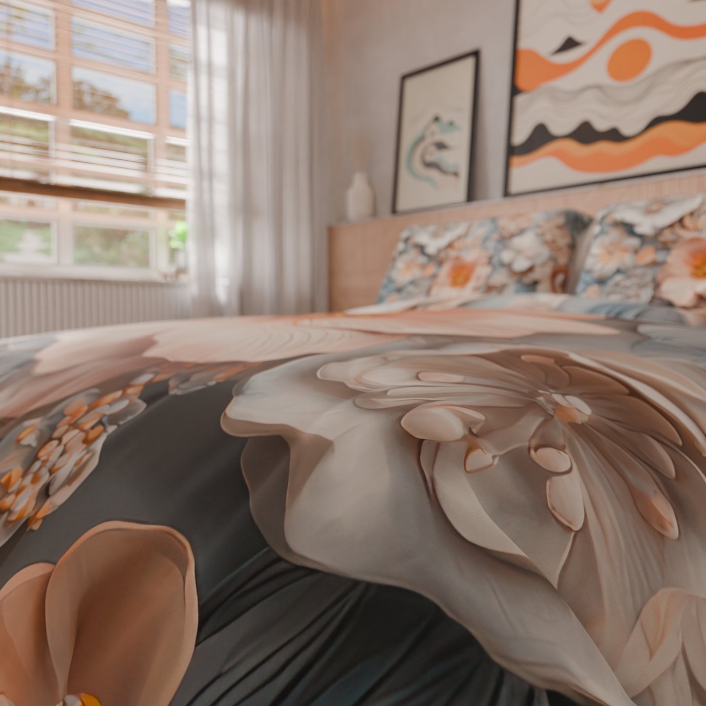 Copripiumino Matrimoniale, Singolo, Una Piazza e Mezza, Floreale 05-20