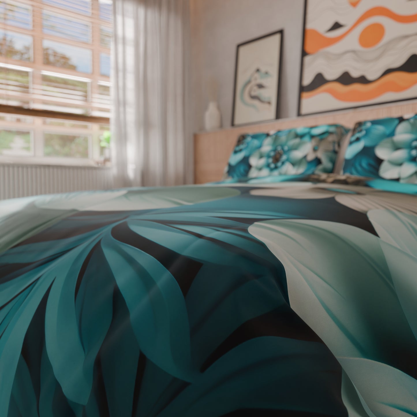 Copripiumino Matrimoniale, Singolo, Una Piazza e Mezza, Floreale 05-21