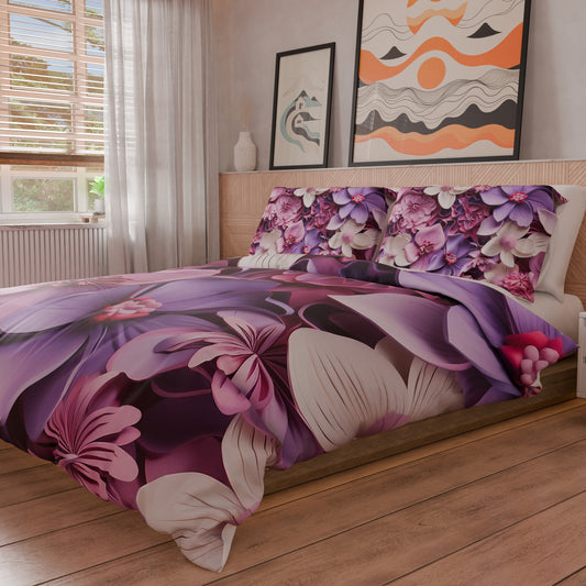 Housse de couette Double, Simple, Une place et demie, Floral 05-23