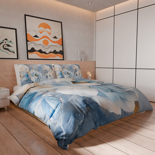Housse de couette double, simple, une place et demie, florale F13
