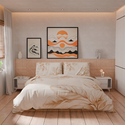 Housse de couette double, simple, une place et demie, florale F150