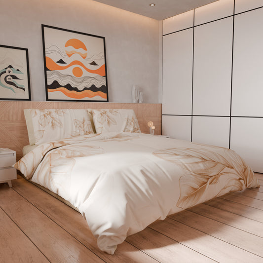 Housse de couette double, simple, une place et demie, florale F150