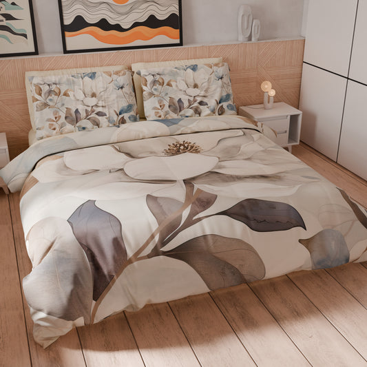 Housse de couette double, simple, une place et demie, florale F16