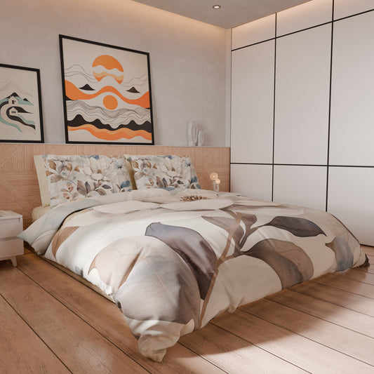 Housse de couette double, simple, une place et demie, florale F16