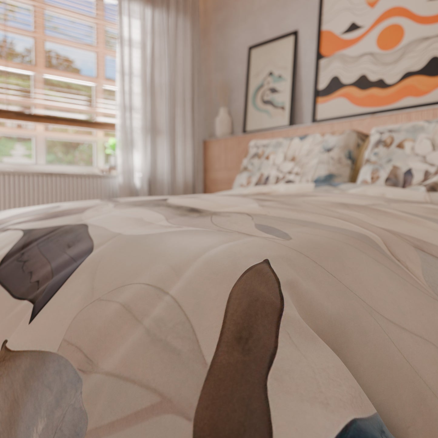 Copripiumino Matrimoniale, Singolo, Una Piazza e Mezza, Floreale F16