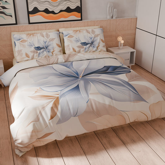 Housse de couette double, simple, une place et demie, florale F164