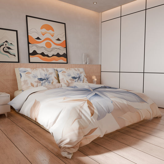 Housse de couette double, simple, une place et demie, florale F164