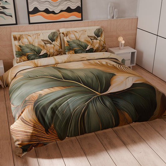 Housse de couette double, simple, une place et demie, florale F165