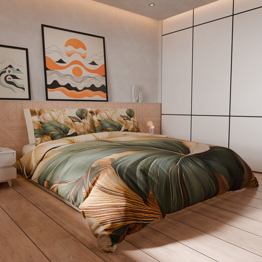 Housse de couette double, simple, une place et demie, florale F165