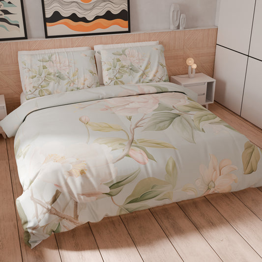 Housse de couette double, simple, une place et demie, florale F172