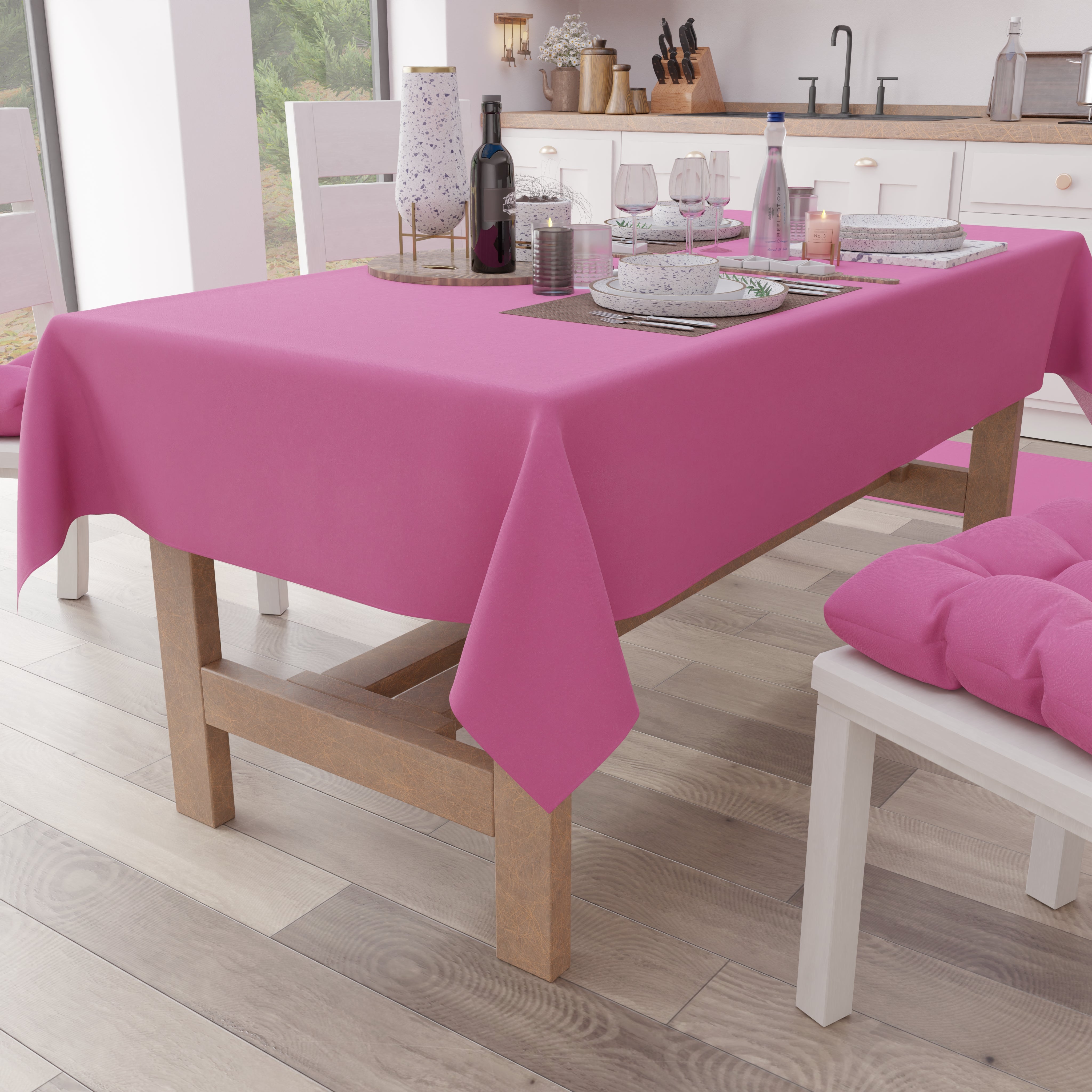 Amscan International - Tovaglia di Carta, Colore: Rosa Brillante Amscan International - Tovaglia di Carta, Colore: Rosa Brillante
