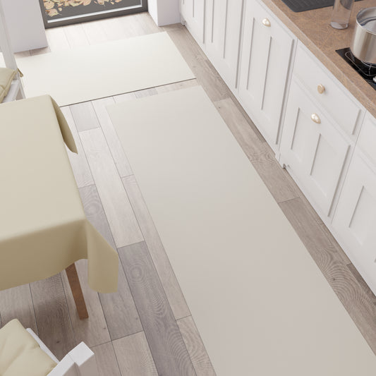 Kitchen Rug Kitchen Runner Solid Color Cream