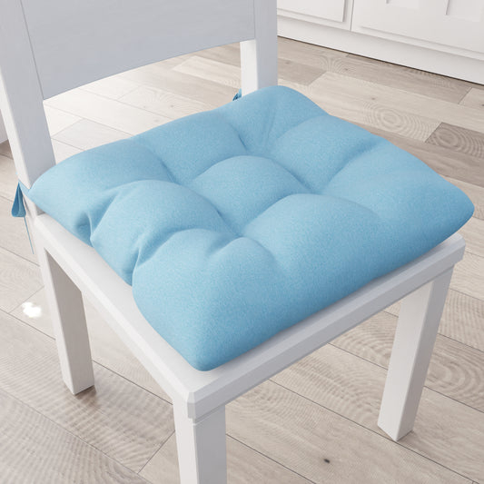 Coussins pour chaises housses de chaise Shabby Chic uni bleu ciel