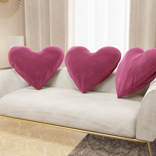 Coussin Décoratif Cœur Fuchsia