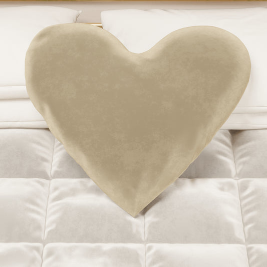 Coussin Décoratif Cœur Crème