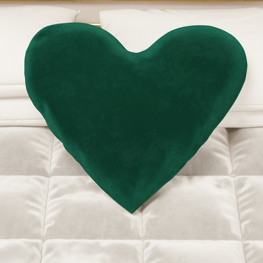 Coussin Décoratif Cœur Émeraude