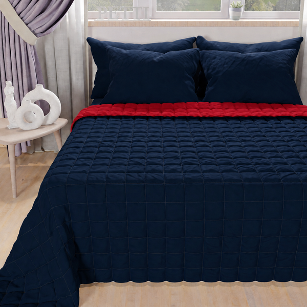 Double Face Mud Dove Gray Spring Autumn Bedspread Quilt