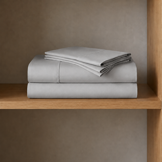 Lenzuola Percalle, Lenzuola Matrimoniali Cotone Grigio