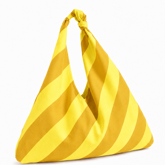 Borsa Modello Jacqueline Righe Giallo Ocra/Giallo