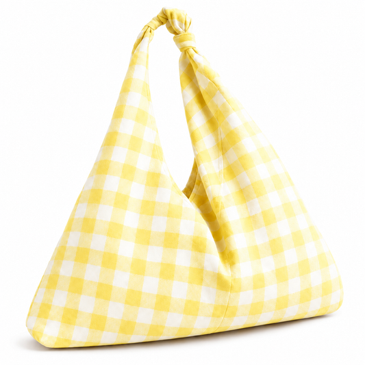 Borsa Modello Jacqueline A Quadretti Giallo