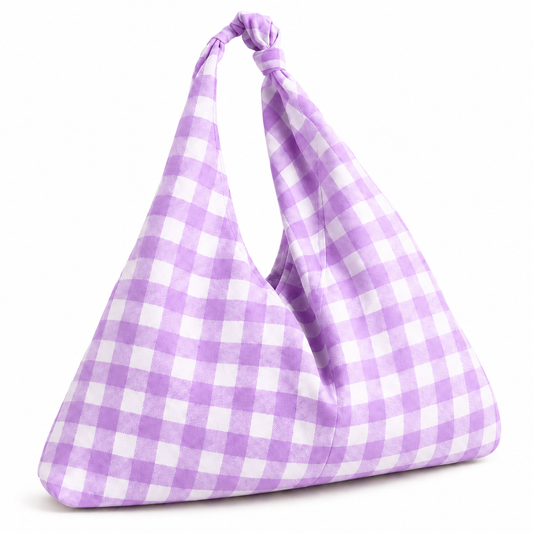 Borsa Modello Jacqueline A Quadretti Lilla