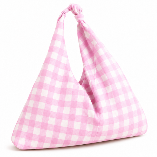Borsa Modello Jacqueline A Quadretti Rosa