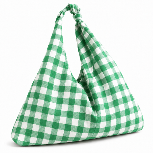 Borsa Modello Jacqueline A Quadretti Verde