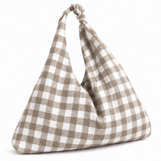 Borsa Modello Jacqueline A Quadretti Fango