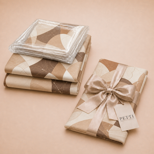 Promo Cucina Geo Cerchio Beige Tovaglia in Stampa Digitale + Tovaglia Trasparente + Runner in Omaggio