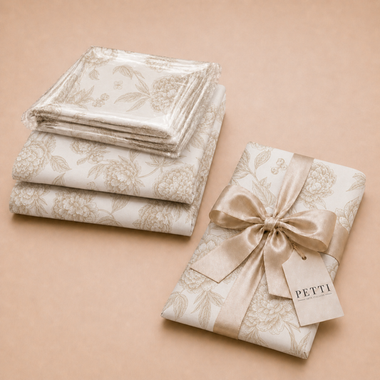 Promo Cucina Peonie Beige Tovaglia in Stampa Digitale + Tovaglia Trasparente + Runner in Omaggio