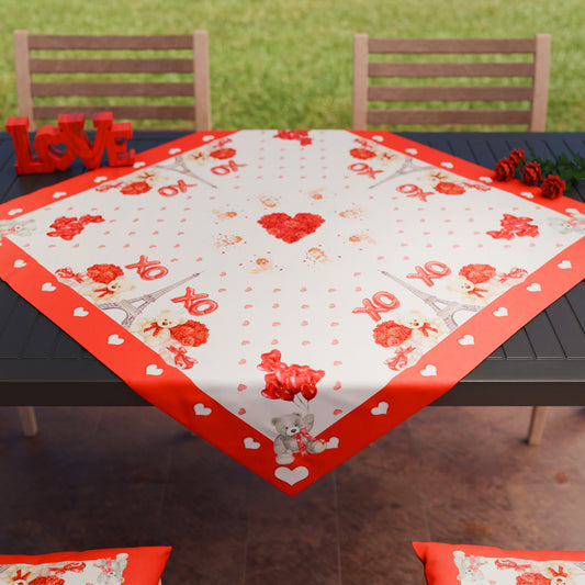 Centre de table Saint-Valentin pour cuisine en impression numérique Amour