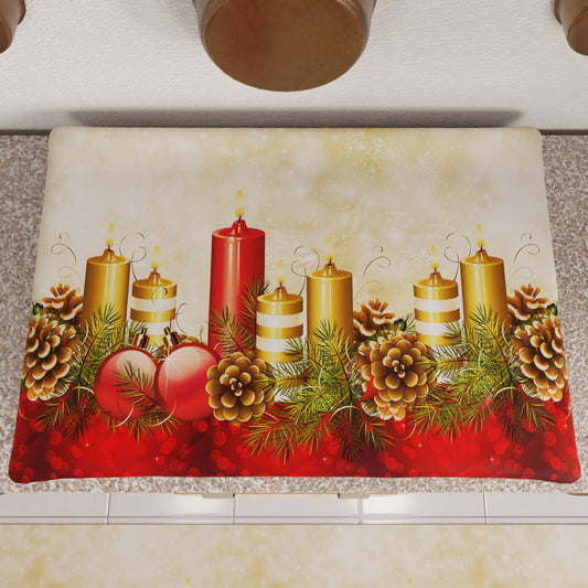 Christmas Stove Cover Kitchen Cover in Digital Print Candles