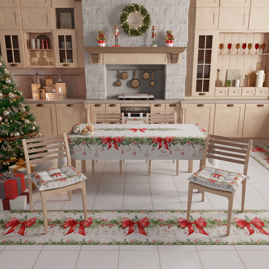 Tappeto Cucina Natalizio Antiscivolo Passatoia Natalizia Cucina lavabile Ghirlanda Natale
