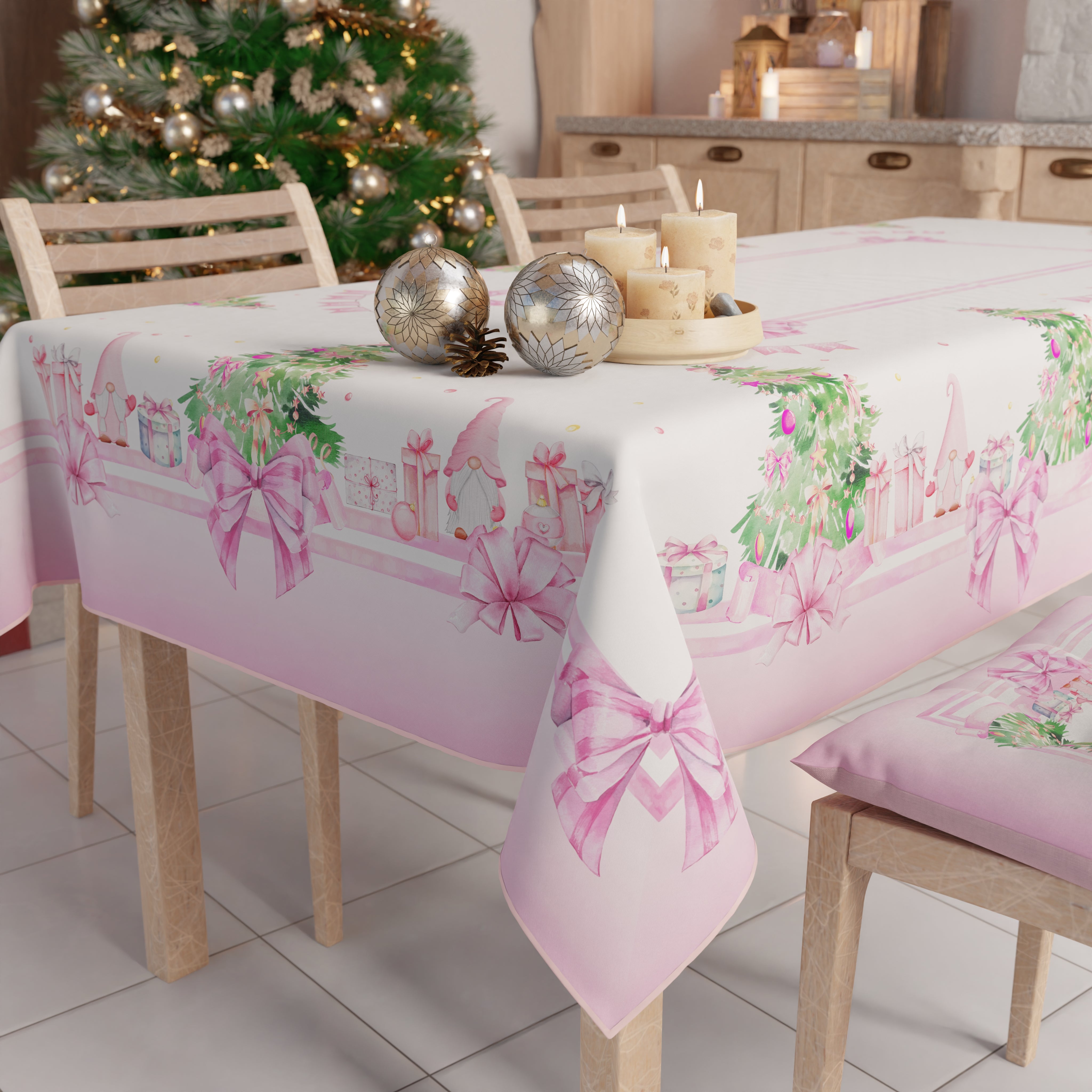 Gnomo bianco di Natale decorazione luce a batterie 40hx15x15 cm 904360 Gnomo bianco di Natale decorazione luce a batterie 40hx15x15 cm 904360