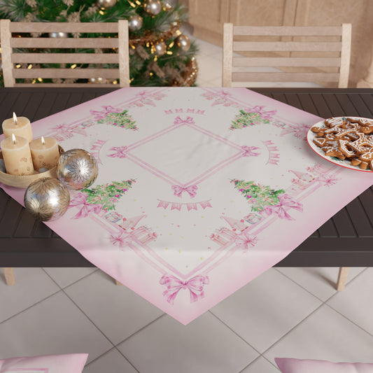 Centre de Table de Noël pour Cuisine en Impression Numérique Gnome Rose