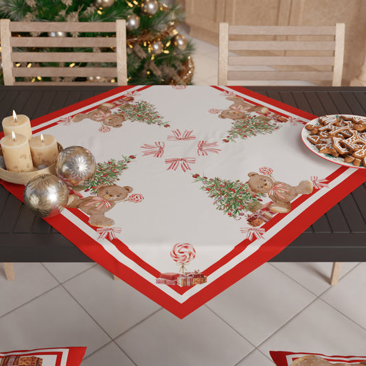 Centre de Table de Noël pour Cuisine en Impression Digitale Ourson