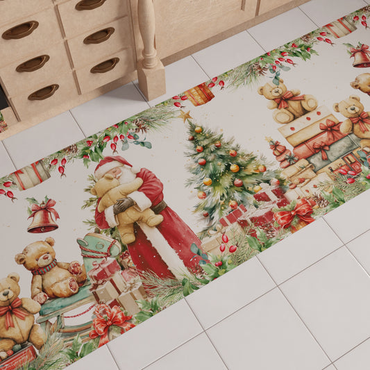 Tappeto Cucina Natalizio Antiscivolo Passatoia Natalizia Cucina lavabile Sweet Santa