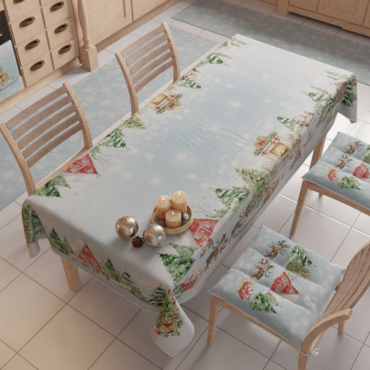 Tappeto Cucina Natalizio Antiscivolo Passatoia Natalizia Cucina lavabile Snow