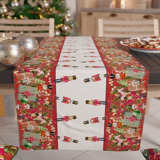 Chemin de Table de Noël, Nappe Chemin de Noël, Chemin de Cuisine Soldats
