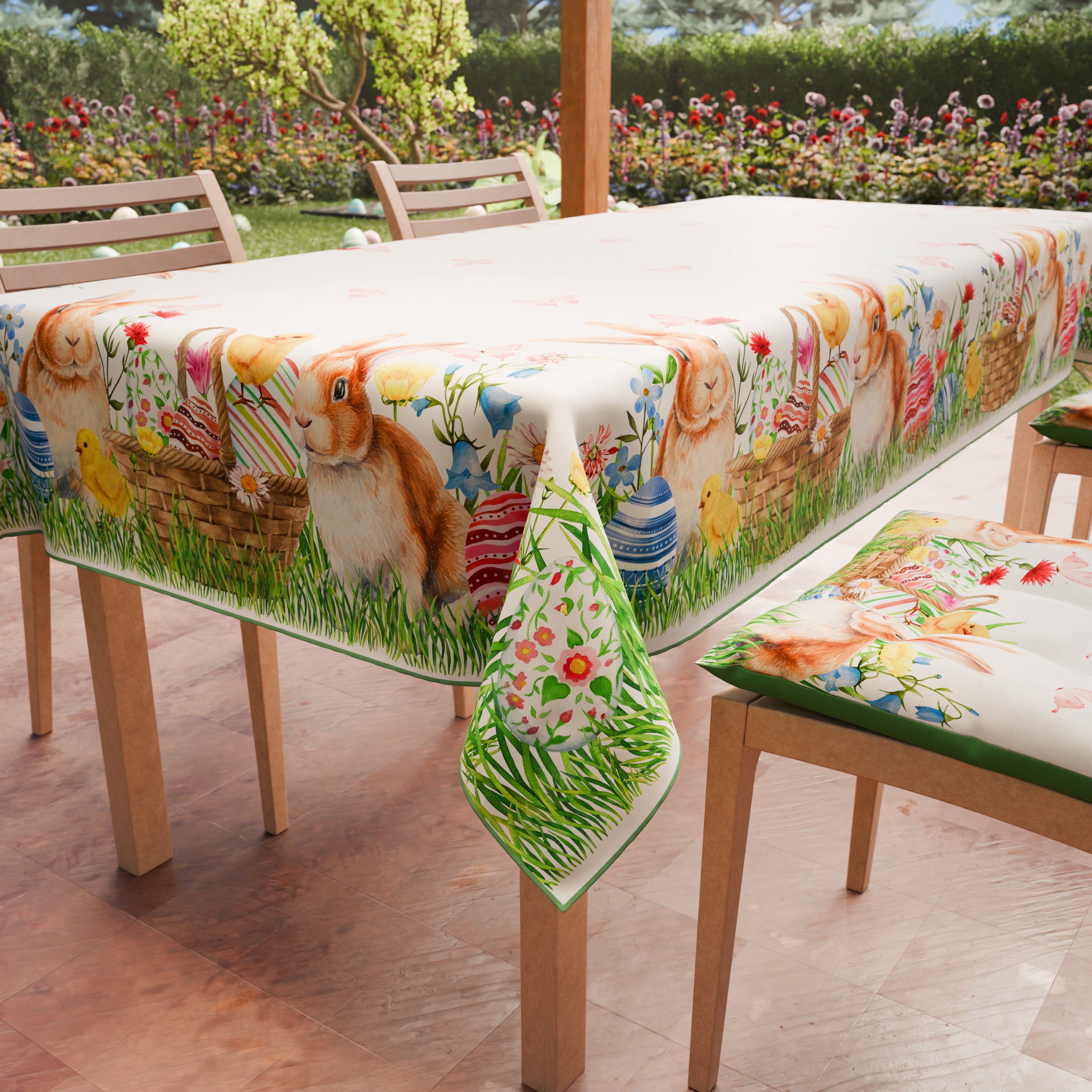 texpot Runner da tavola 40 x 140 cm con stampa coniglietto texpot Runner da tavola 40 x 140 cm con stampa coniglietto