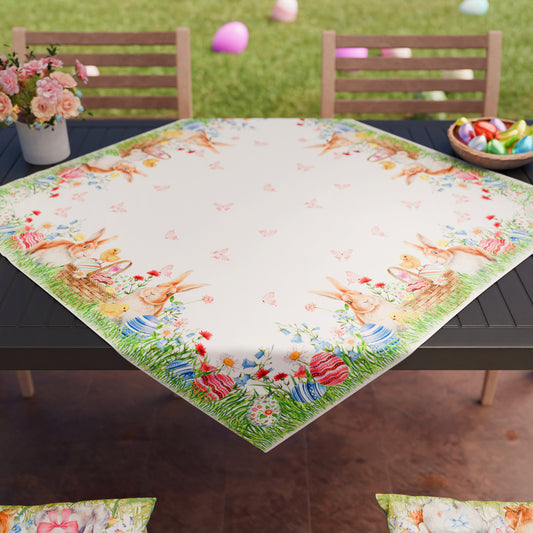 Centre de table de Pâques pour cuisine en impression numérique Lapin